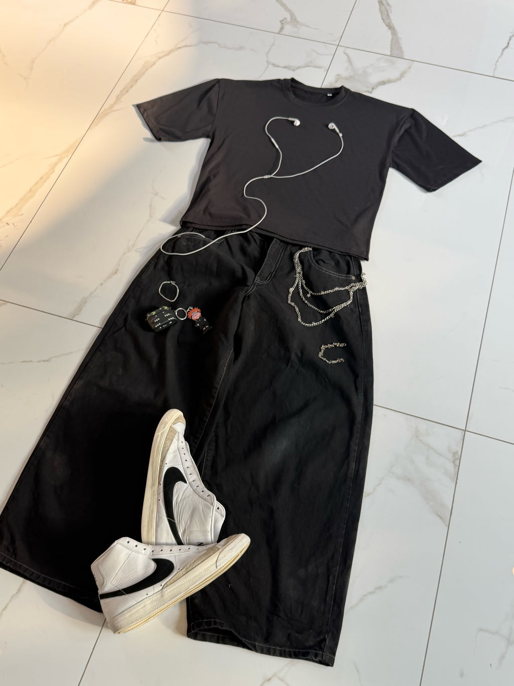 Boxy Fit Duo — Black & Burgundy
